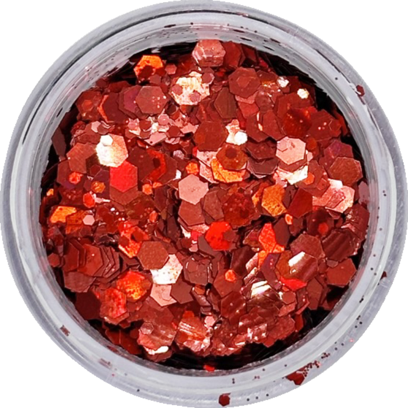 Crunchy Glitter Red